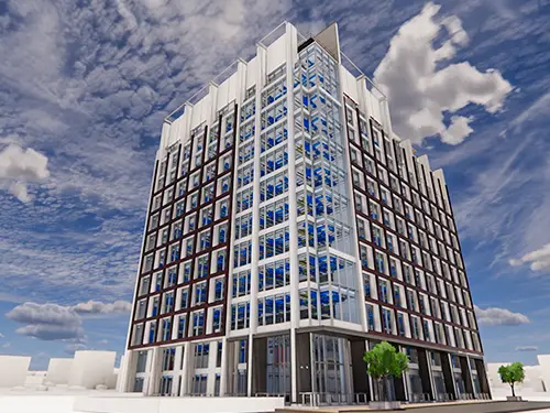 rendering of building