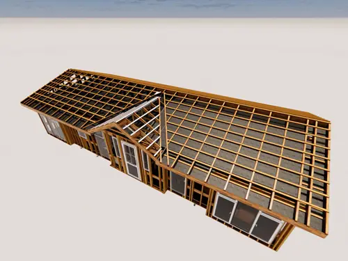 Rendering of Roof construction, Prefabricated Park Home, Stately Albion